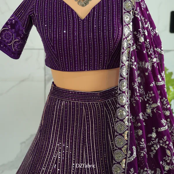 Purple_Color_Sequence_Thread_Work_Designer_Lehenga_Choli.