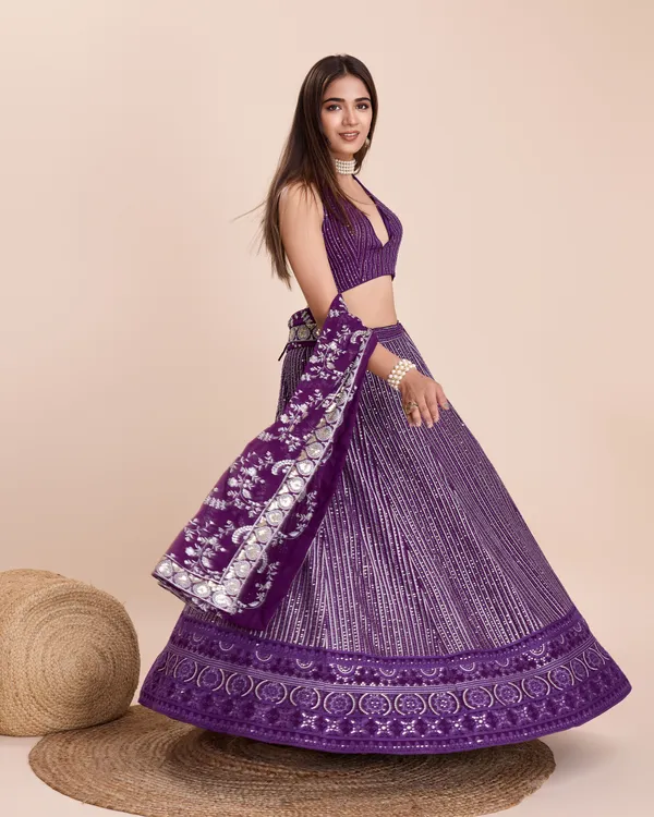 Purple_Color_Sequence_Thread_Work_Designer_Lehenga_Choli.