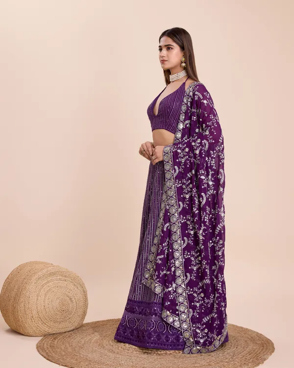 Purple_Color_Sequence_Thread_Work_Designer_Lehenga_Choli.