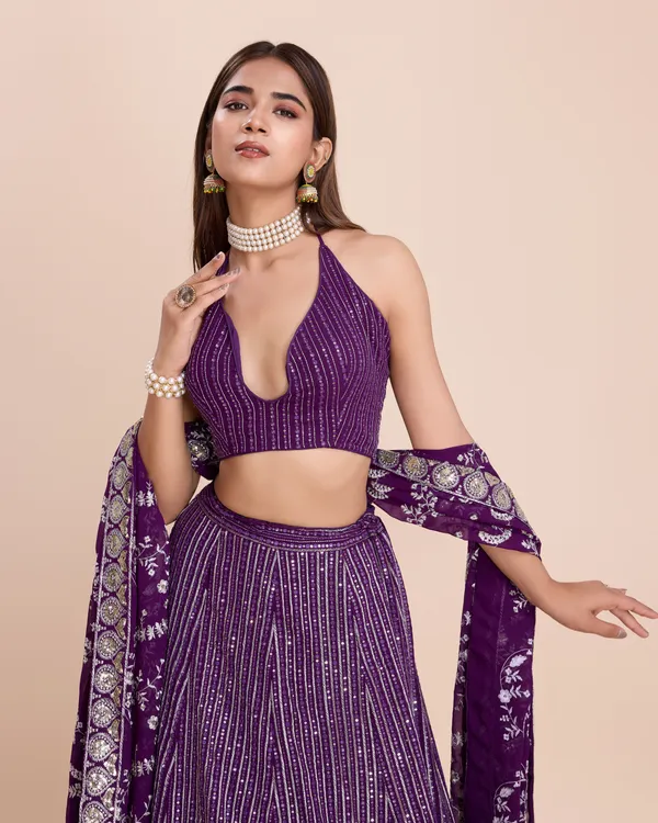 Purple_Color_Sequence_Thread_Work_Designer_Lehenga_Choli.