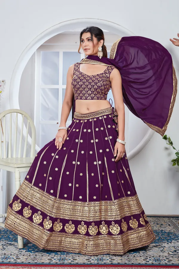 Purple_color_Sequence_&_Zari_Embroidery_work_Designer_Lehenga_Choli.