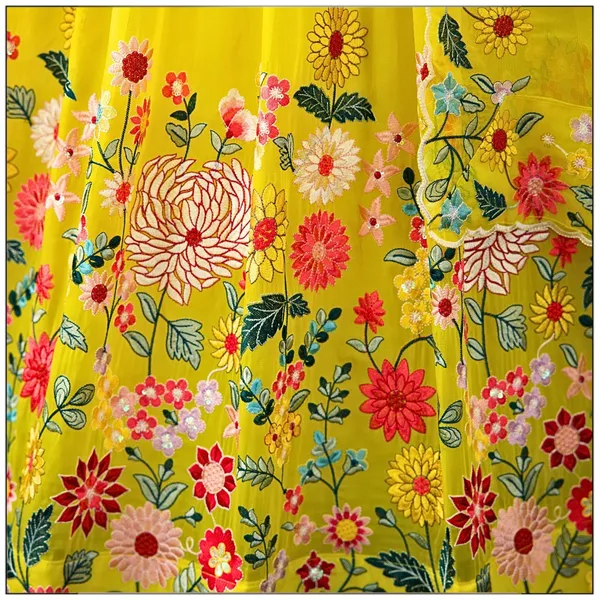 Yellow_color_Sequence_Embroidery_work_Designer_Lehenga_Choli.