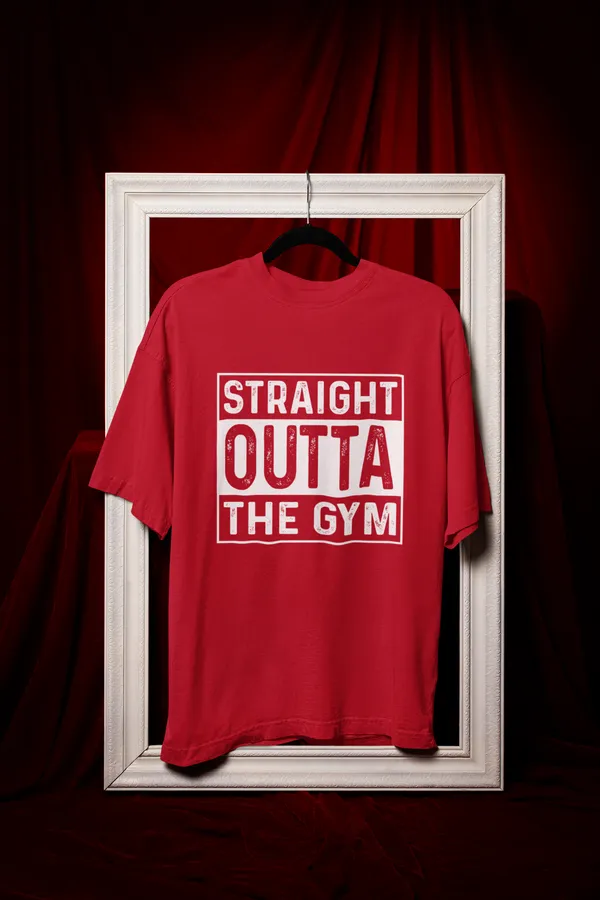 Gym_Oversized_Fit_Red_Tshirt_With_240_GSM_Premium_Biowashed_Loopknit_Heavy_Gauge_Cotton_Fabric