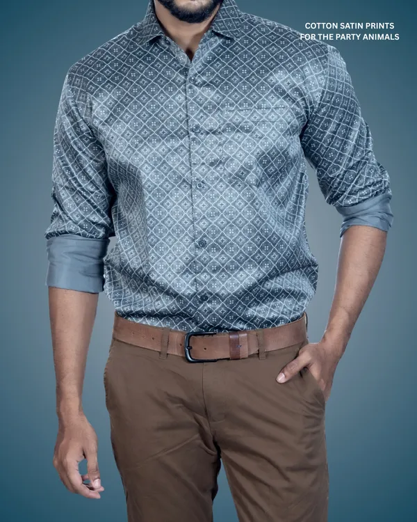 Mens__Regular_Fit_Grey_Shirt_Made_With_Premium_Satin_Printed_Cotton_Fabric