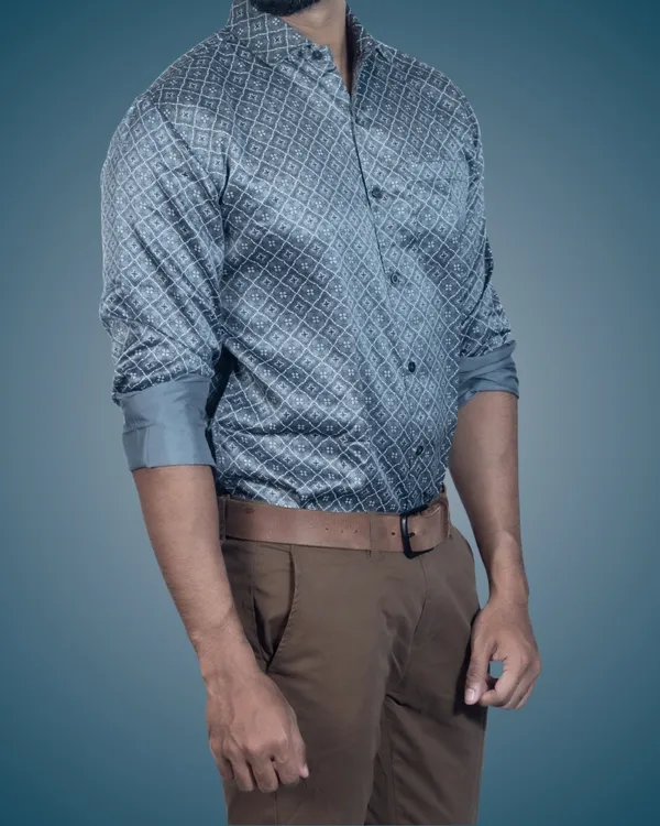 Mens__Regular_Fit_Grey_Shirt_Made_With_Premium_Satin_Printed_Cotton_Fabric
