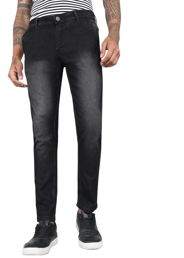 Black_Tapered_Fit_Solid_Jeans_For_Men_With_Cotton_And_Viscose_Blend_Fabric