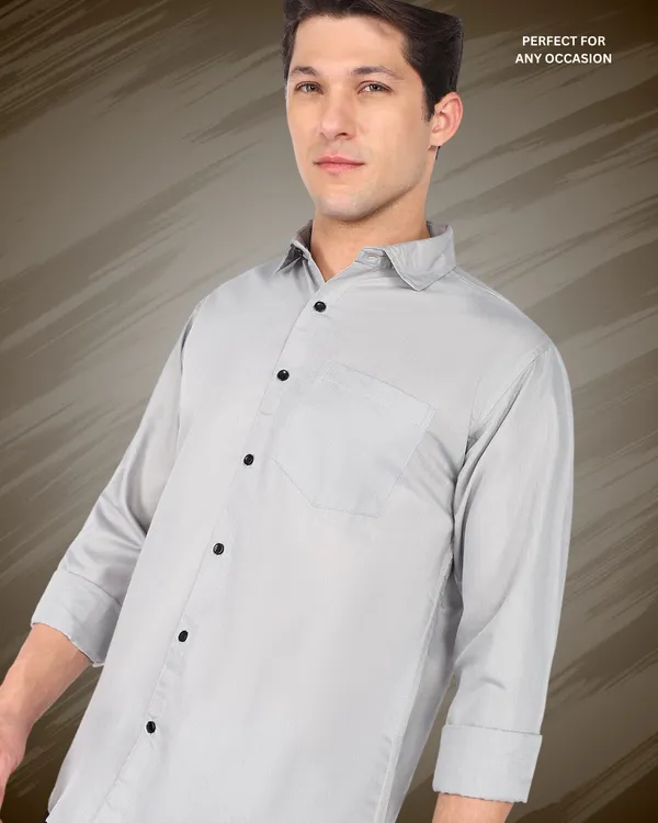 Grey_Solid_Casual_Cotton_Blend_Shirt_For_Men