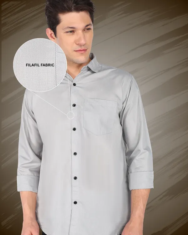 Grey_Solid_Casual_Cotton_Blend_Shirt_For_Men