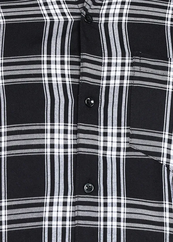 Black_Checkered_Casual_Cotton_Blend_Shirt_For_Men