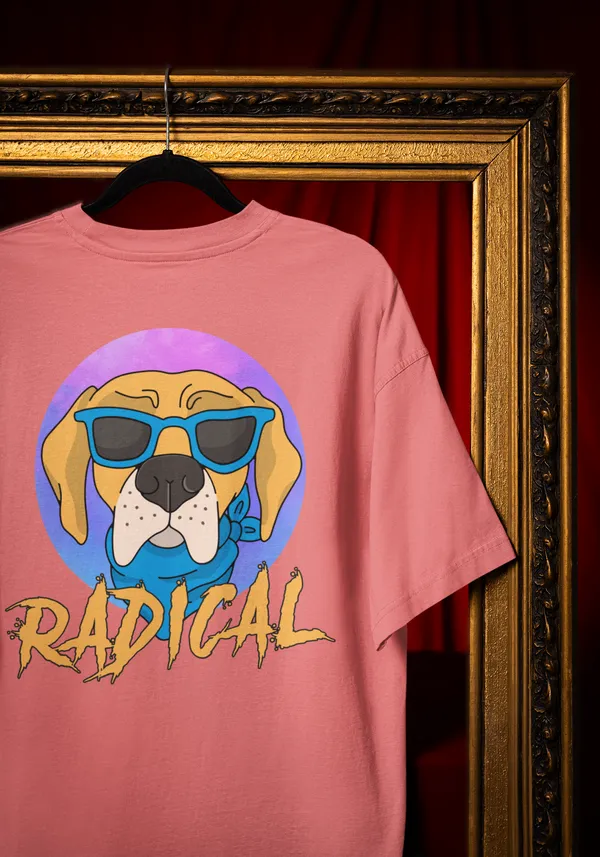 Radical_Oversized_Fit_Peach_Tshirt_With_240_GSM_Premium_Biowashed_Loopknit_Heavy_Gauge_Cotton_Fabric