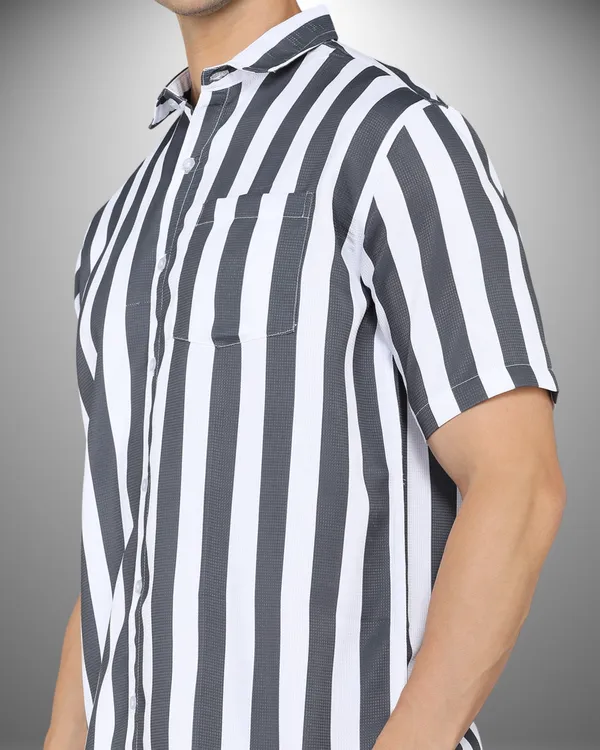 Mens_Popcorn_Textured_Striped_Grey_Shirt