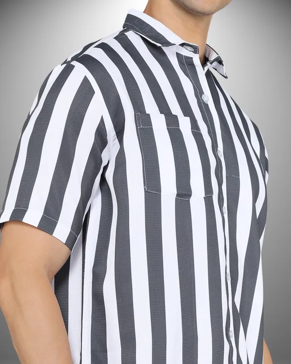 Mens_Popcorn_Textured_Striped_Grey_Shirt