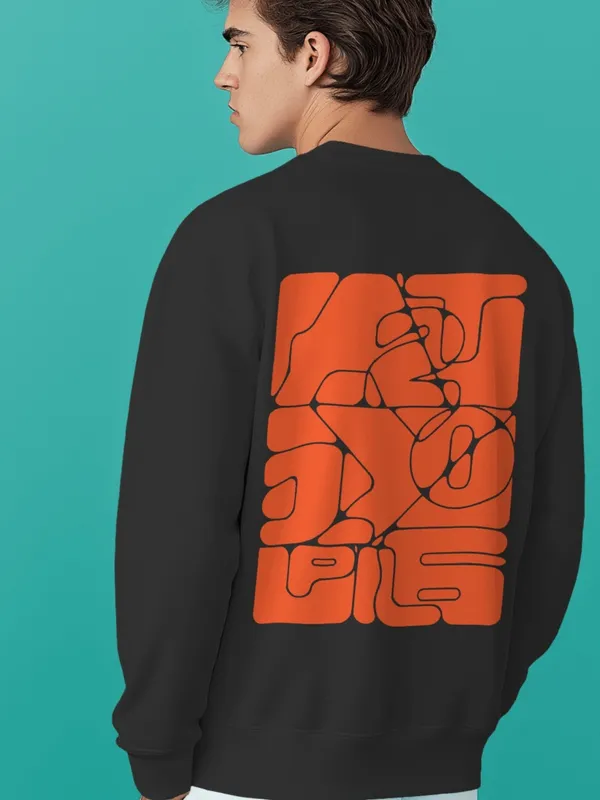 Modern_Art_Mens_Black_Sweatshirt_(240_GSM_Soft_French_Terry_Cotton_Fabric)