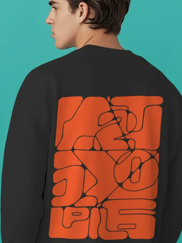 Modern_Art_Mens_Black_Sweatshirt_(240_GSM_Soft_French_Terry_Cotton_Fabric)