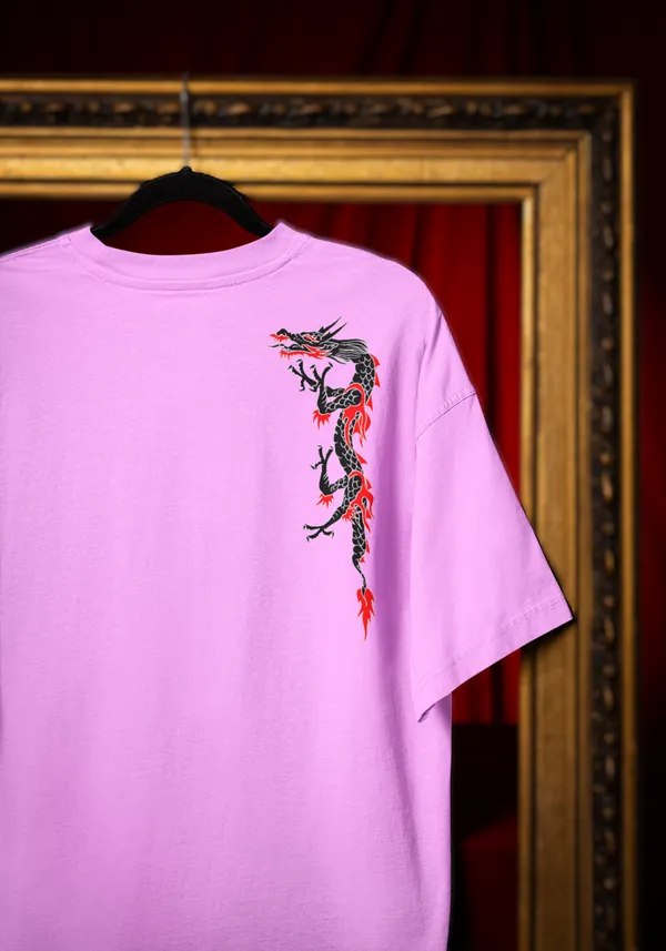 Dragon_Oversized_Fit_Lilac_Tshirt_With_240_GSM_Premium_Biowashed_Loopknit_Heavy_Gauge_Cotton_Fabric