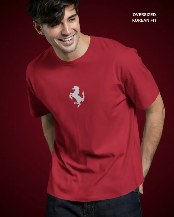 Hammertime_Oversized_Korean_Fit_Red_Tshirt_With_240_GSM_Premium_Loopknit_Heavy_Gauge_Cotton_Fabric