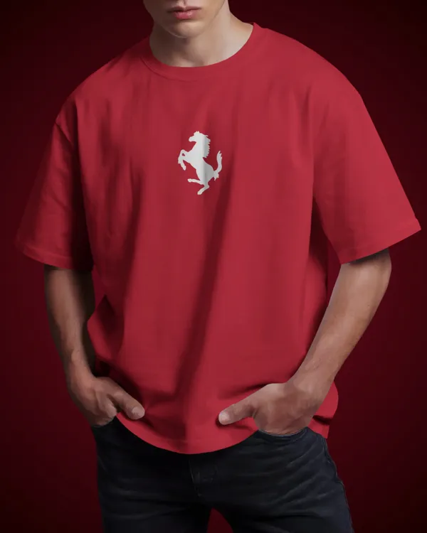 Hammertime_Oversized_Korean_Fit_Red_Tshirt_With_240_GSM_Premium_Loopknit_Heavy_Gauge_Cotton_Fabric