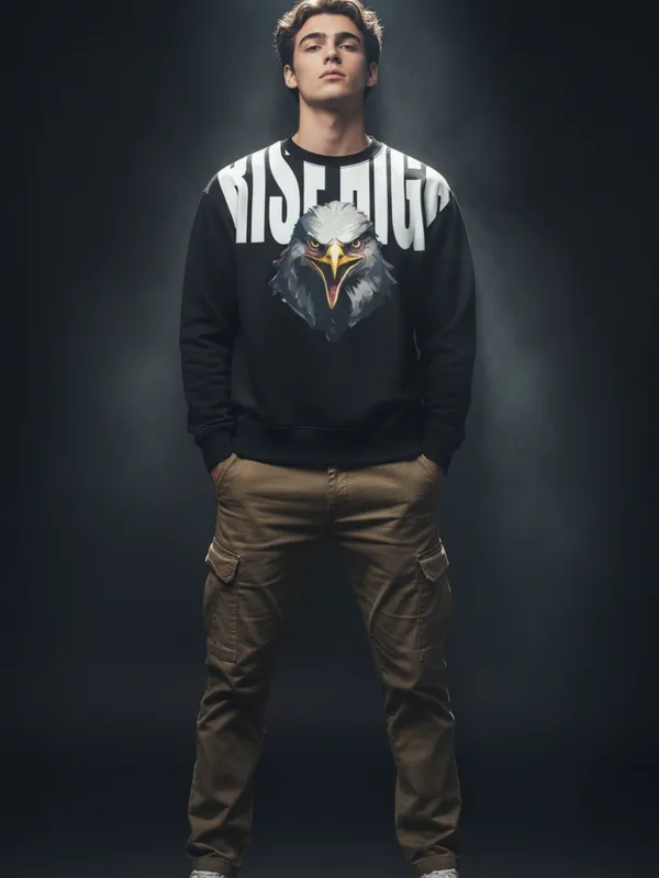 Rise_High_Mens_Black_Sweatshirt_(240_GSM_Soft_French_Terry_Cotton_Fabric)