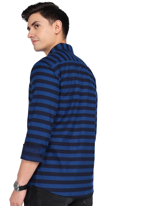 Royal_Blue_Striped_Casual_Cotton_Blend_Shirt_For_Men