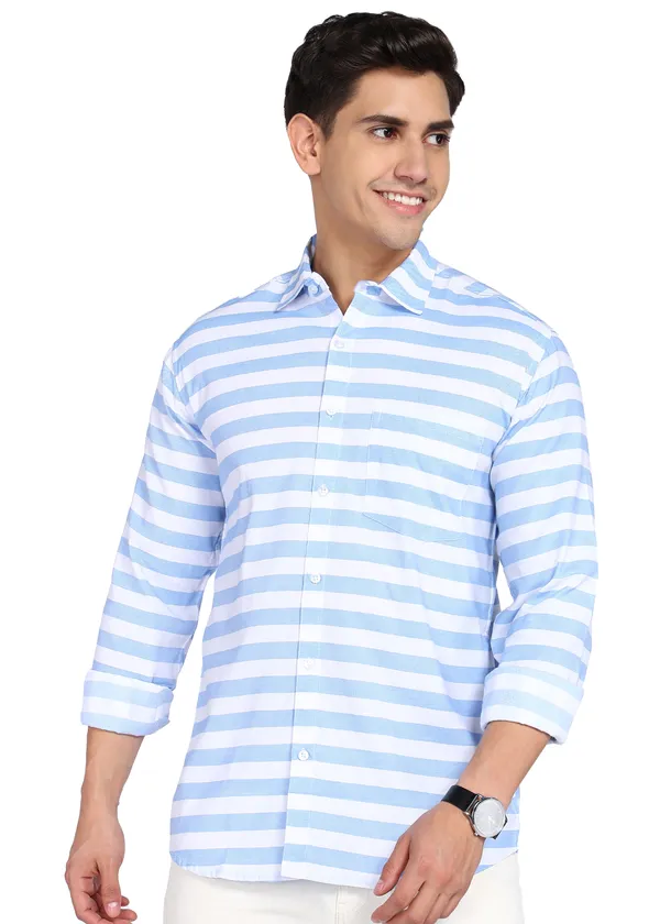 Blue_Striped_Casual_Cotton_Blend_Shirt_For_Men