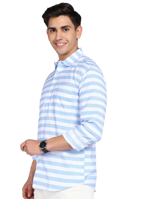 Blue_Striped_Casual_Cotton_Blend_Shirt_For_Men