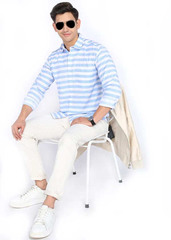 Blue_Striped_Casual_Cotton_Blend_Shirt_For_Men