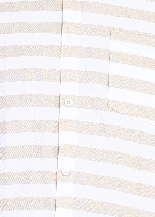 Beige_Striped_Casual_Cotton_Blend_Shirt_For_Men