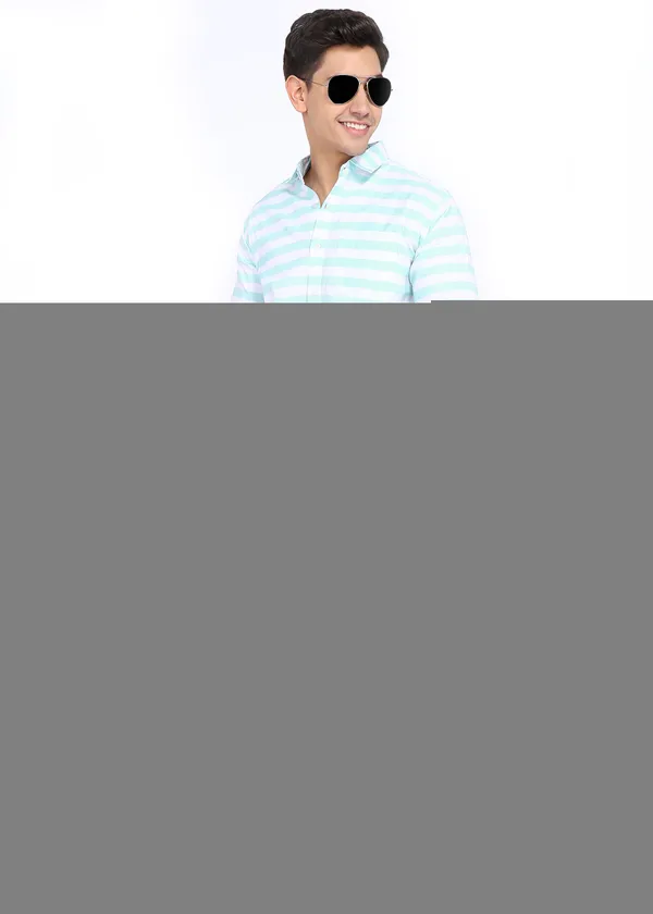 Green_Striped_Casual_Cotton_Shirt_For_Men