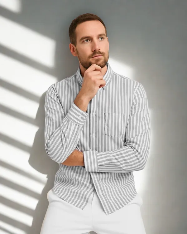 Mens_Striped_Casual_Grey_Shirt_Made_With_Premium_Oxford_Cotton_Fabric