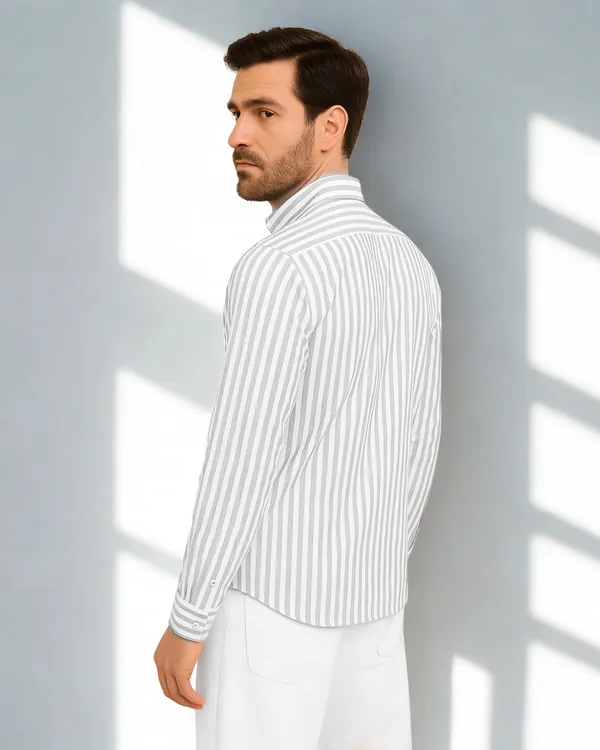 Mens_Striped_Casual_Grey_Shirt_Made_With_Premium_Oxford_Cotton_Fabric
