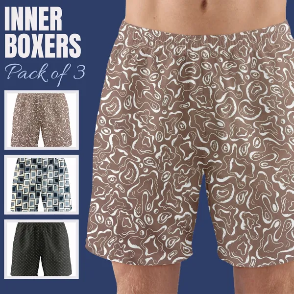 Saraai_Mens_Assorted_Pack_Of_Three_Boxers_Combo_2||_Pure_Cotton_Inner_Boxer_Set