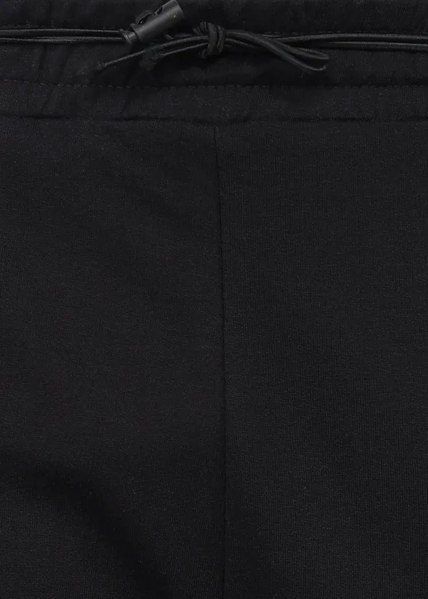 Black_Tapered_Fit_Knitted_Cargos_For_Men_With_Biowashed_Loopknit_Cotton_Fabric