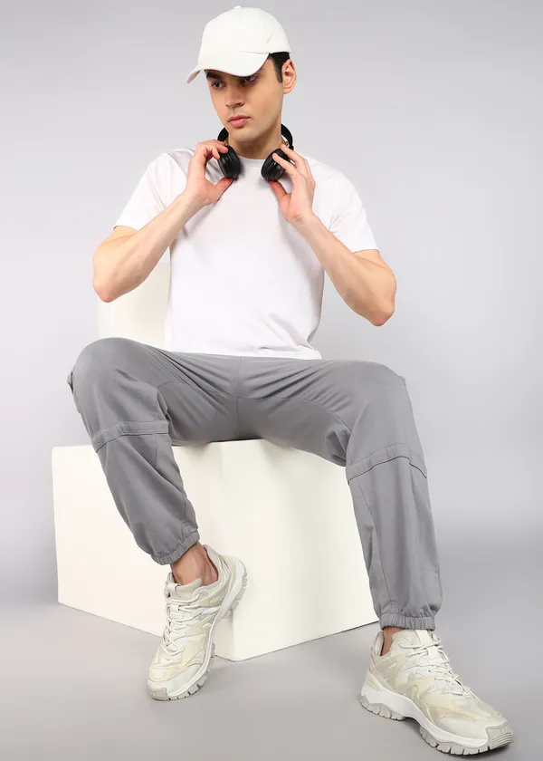 Grey_Tapered_Fit_Knitted_Cargos_For_Men_With_Biowashed_Loopknit_Cotton_Fabric
