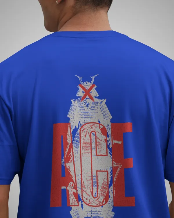 Mens_Ace_Oversized_Fit_Royal_Blue_Tshirt_Made_With_Premium_Biowashed_240_GSM_Loopknit_Cotton_Fabric
