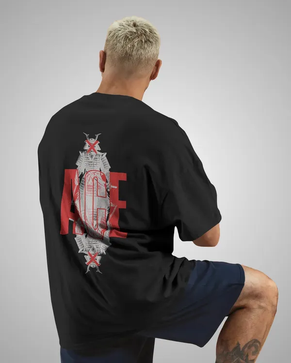 Mens_Ace_Oversized_Fit_Black_Tshirt_Made_With_Premium_Biowashed_240_GSM_Loopknit_Cotton_Fabric