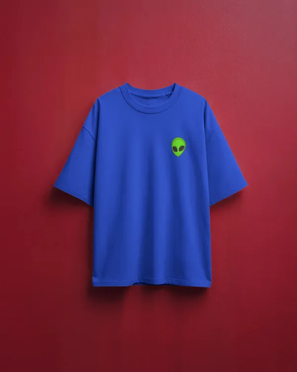 Alien_Oversized_Fit_Royal_Blue_Tshirt_With_240_GSM_Premium_Biowashed_Cotton_Loopknit_Fabric