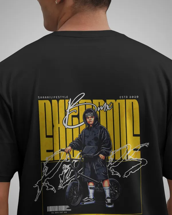 Mens_BMX_Boy_Oversized_Fit_Black_Tshirt_Made_With_Premium_Biowashed_240_GSM_Loopknit_Cotton_Fabric