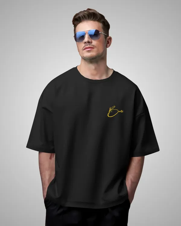 Mens_BMX_Boy_Oversized_Fit_Black_Tshirt_Made_With_Premium_Biowashed_240_GSM_Loopknit_Cotton_Fabric