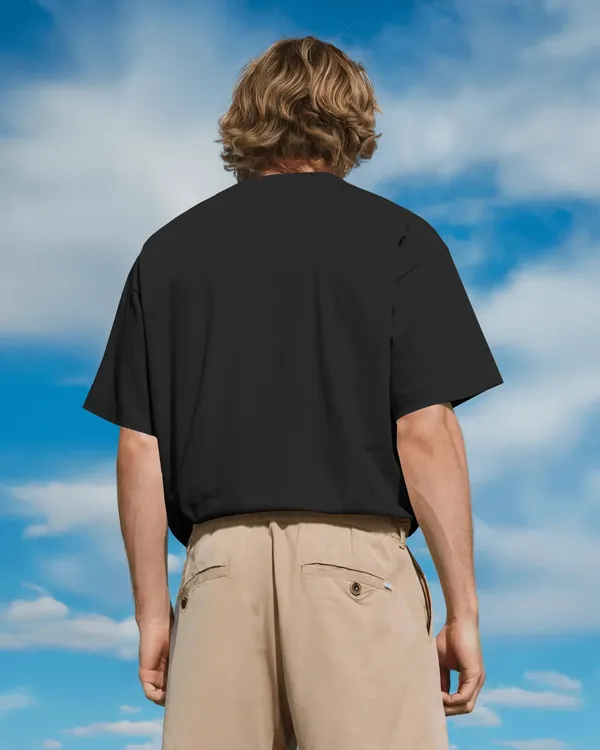 Beer_Oversized_Fit_Black_Tshirt_With_240_GSM_Premium_Biowashed_Cotton_Loopknit_Fabric