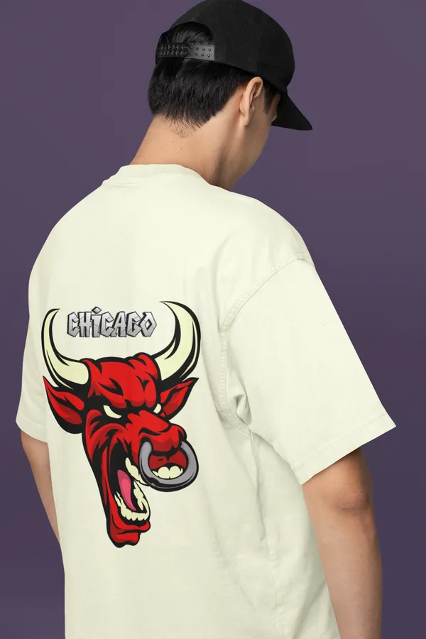 Chicago_Oversized_Fit_Cream_Tshirt_With_240_GSM_Premium_Biowashed_Cotton_Loopknit_Fabric