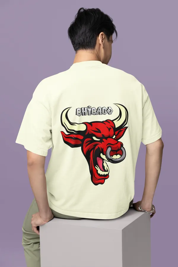Chicago_Oversized_Fit_Cream_Tshirt_With_240_GSM_Premium_Biowashed_Cotton_Loopknit_Fabric