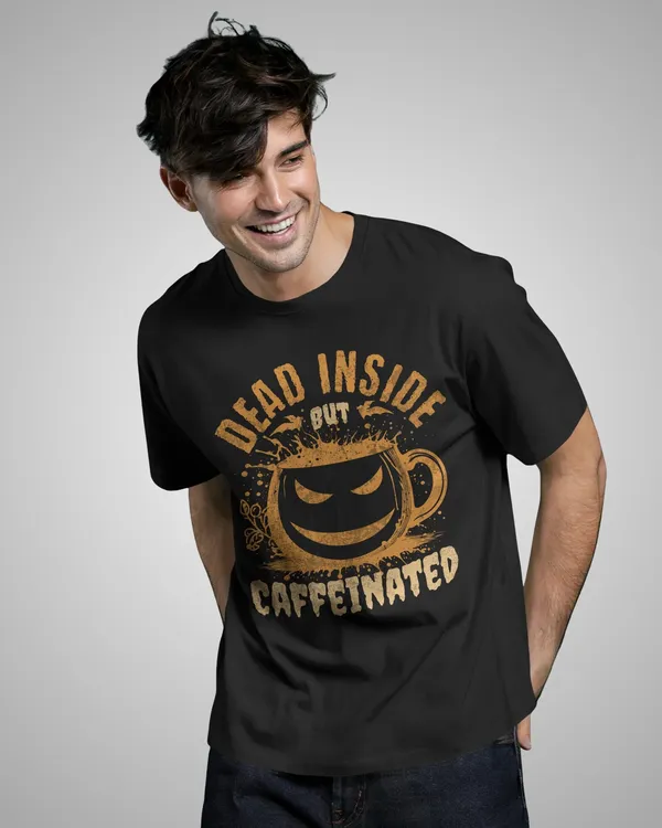 Mens_Caffeinated_Oversized_Fit_Black_Tshirt_Made_With_Premium_Biowashed_240_GSM_Loopknit_Cotton_Fabric