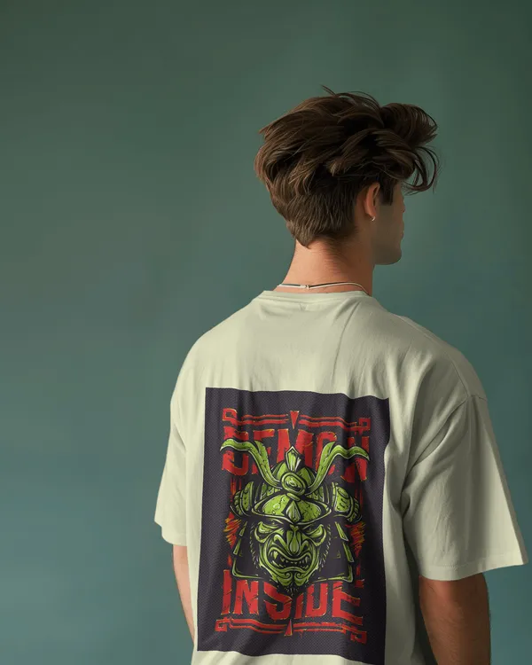 Demon_Inside_Oversized_Fit_Cream_Tshirt_With_240_GSM_Premium_Biowashed_Cotton_Loopknit_Fabric