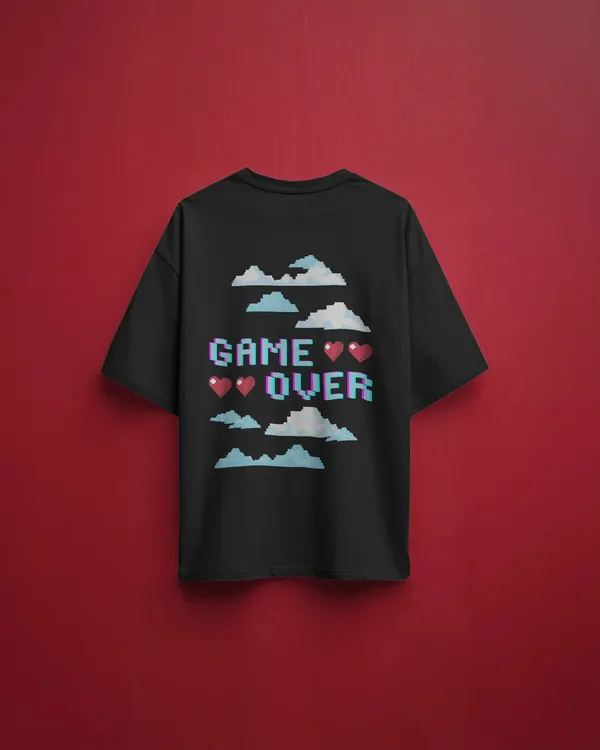 Game_Over_Oversized_Fit_Black_Tshirt_With_240_GSM_Premium_Biowashed_Cotton_Loopknit_Fabric