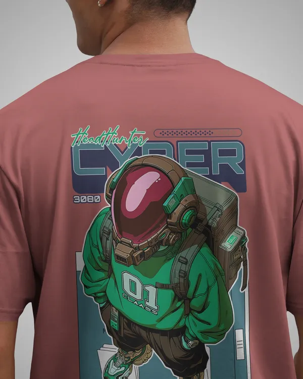 Mens_Neon_Gamer_Oversized_Fit_Plum_Tshirt_Made_With_Premium_Biowashed_240_GSM_Loopknit_Cotton_Fabric