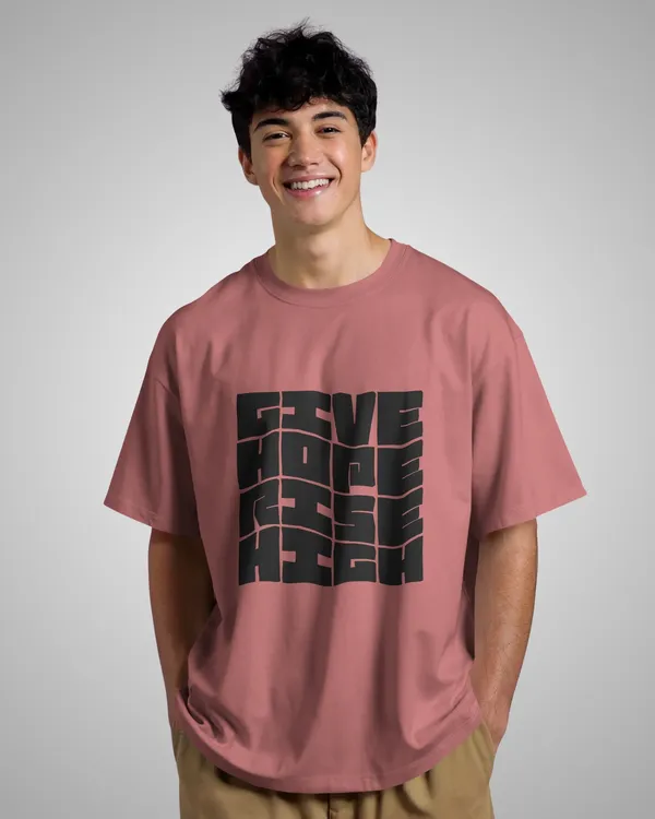 Mens_Give_Hope_Oversized_Fit_Plum_Tshirt_Made_With_Premium_Biowashed_240_GSM_Loopknit_Cotton_Fabric