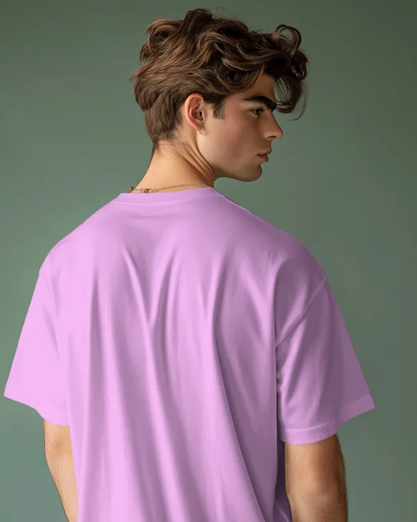Miami_Oversized_Fit_Lilac_Tshirt_With_240_GSM_Premium_Biowashed_Cotton_Loopknit_Fabric