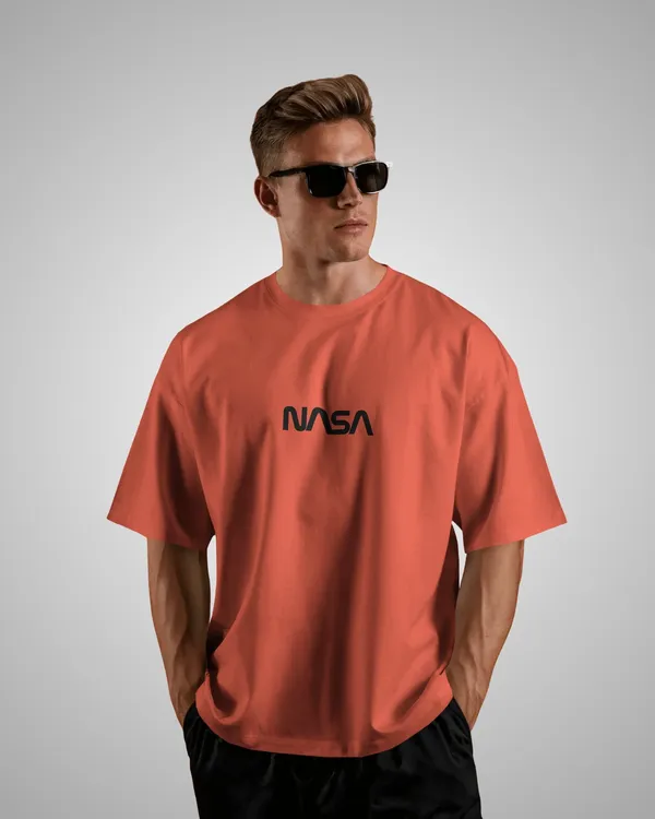 Mens_NASA_Oversized_Fit_Orange_Tshirt_Made_With_Premium_Biowashed_240_GSM_Loopknit_Cotton_Fabric