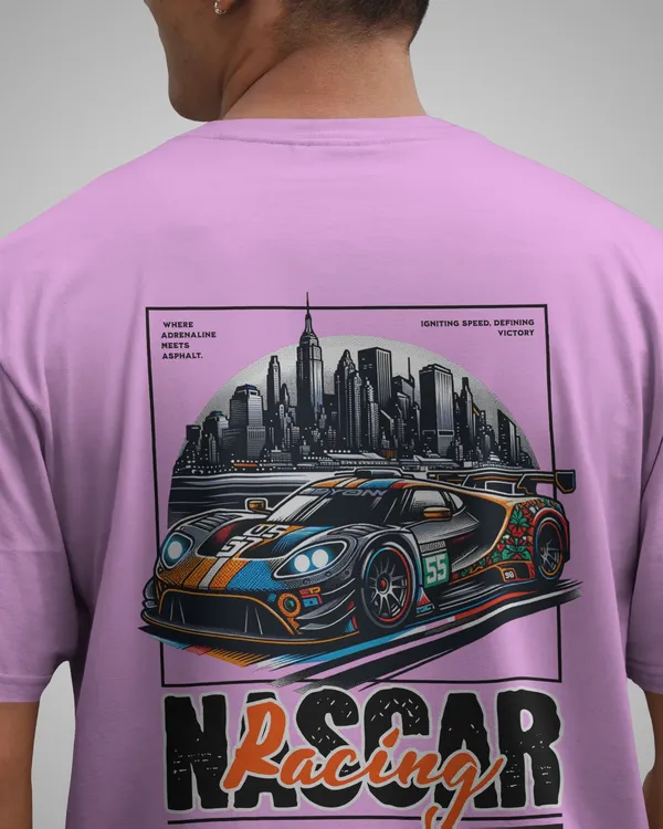 Mens_Nascar_Oversized_Fit_Lilac_Tshirt_Made_With_Premium_Biowashed_240_GSM_Loopknit_Cotton_Fabric