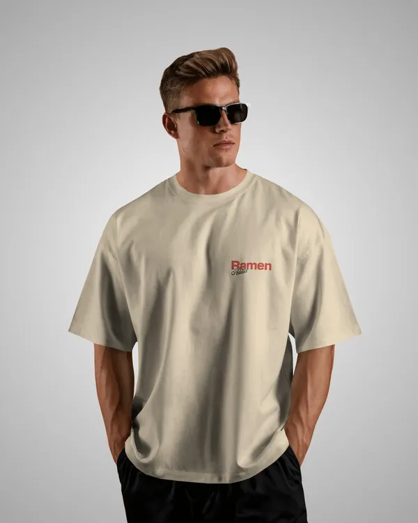 Mens_Ramen_Addict_Oversized_Fit_Cream_Tshirt_Made_With_Premium_Biowashed_240_GSM_Loopknit_Cotton_Fabric